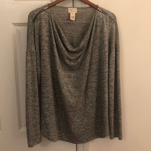 Women’s Top XL Andrea Jovine Zipper shoulder